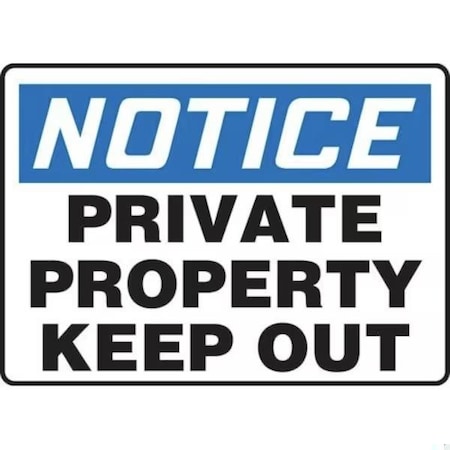 Accuform OSHA NOTICE SAFETY SIGN PRIVATE MATR807XL MATR807XL